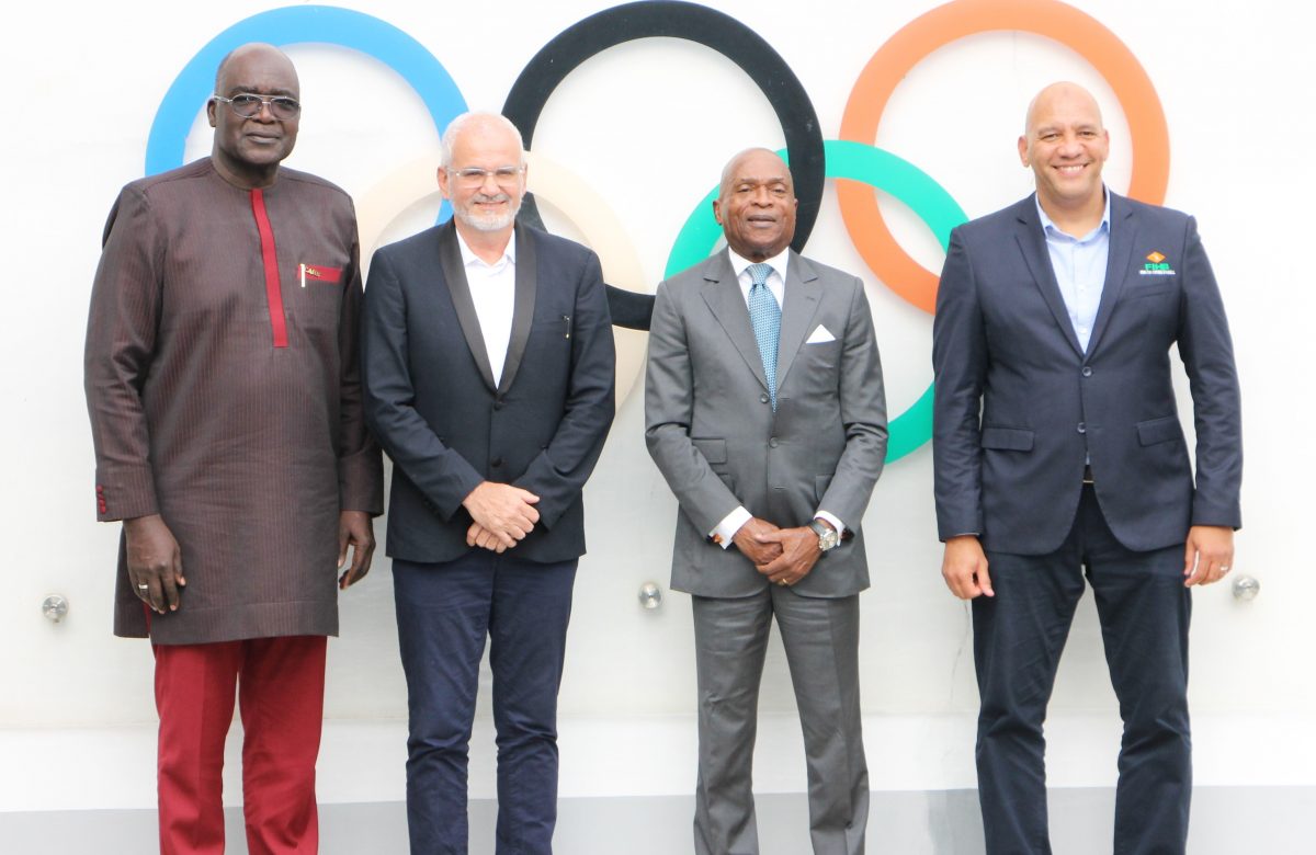 A delegation CAHB-FFHandball -FIHB, at the National Olympic Committee of Côte d’Ivoire