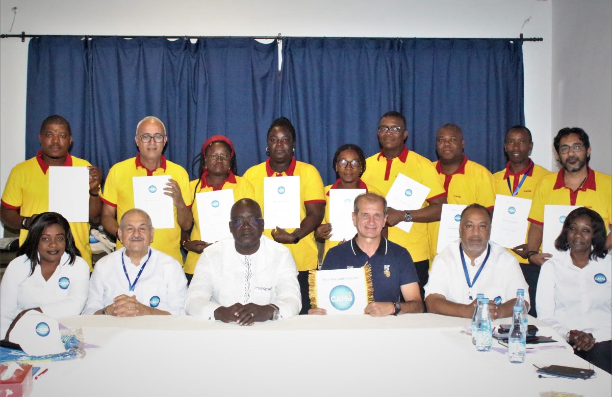 End of the training of the Events delegates and delivery of certificates to the participants