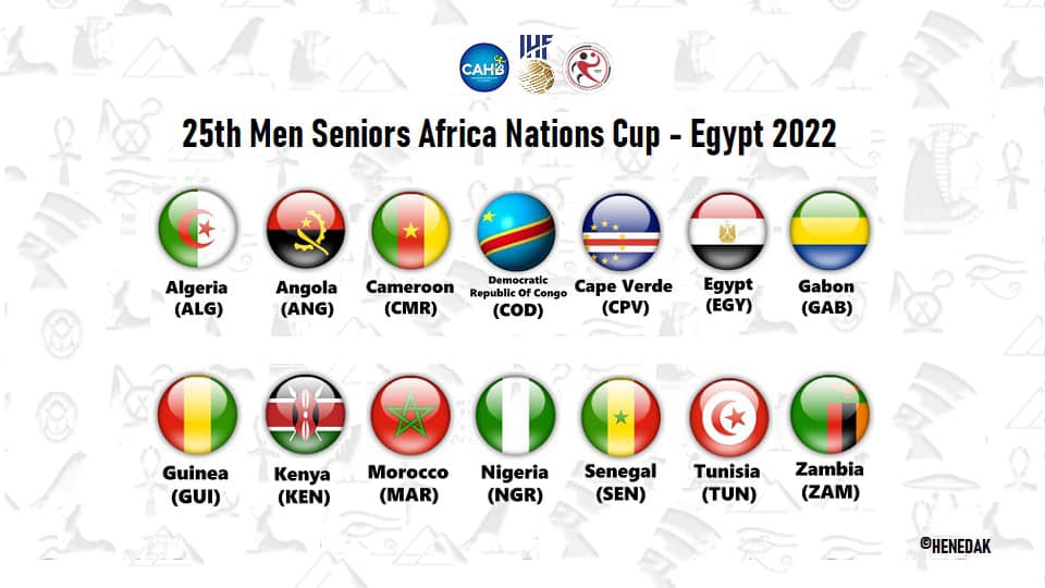 Cérémonie de tirage au sort de la 25e CAN Seniors Hommes Egypte 2022