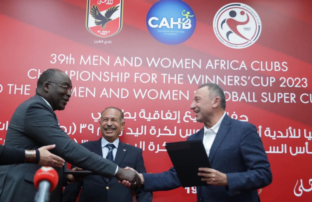 Signature du protocole d’accord du 39ème Championnat d’Afrique des Clubs Vainqueurs de Coupe (CACVC) Hommes et Dames et la 30ème Super Coupe Hommes et Dames 2023