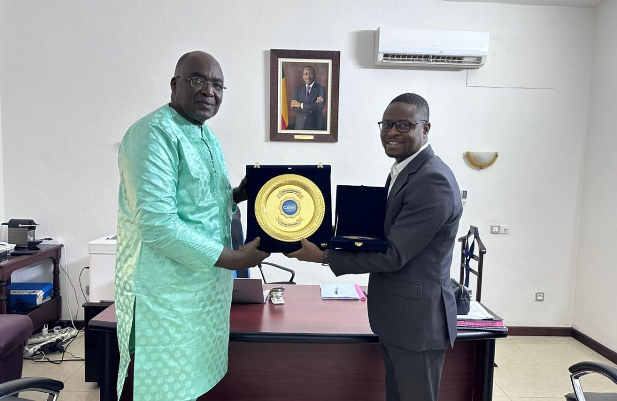 Le Président de la CAHB reçu en audience par le Ministre des Sports du Bénin
